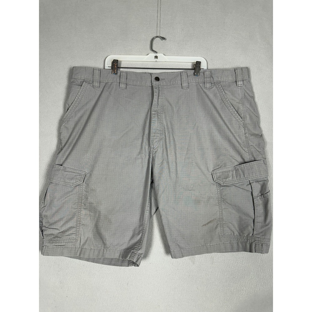 Carhartt Shorts Men 48 Grey Rugged Cargo Ripstop Woekwear Flat Front Utility EUC